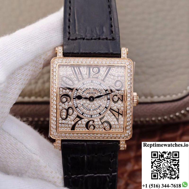 Franck Muller Master Square Ladies 6002 M Qz D Gf Factory Diamond Dial-Rep Time Watches