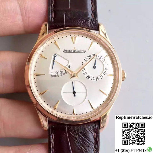 Jaeger-Lecoultre Master Ultra Thin Reserve De Marche 1372520 Zf Factory Silver Dial-Rep Time Watches