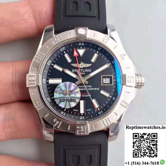 Breitling Avenger Ii Gmt A3239011/Bc35/152S Gf Factory Black Dial-Rep Time Watches