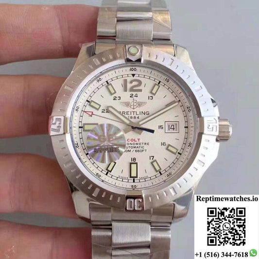 Breitling Colt Automatic 44Mm A1738811-G791 Gf Factory White Dial-Rep Time Watches