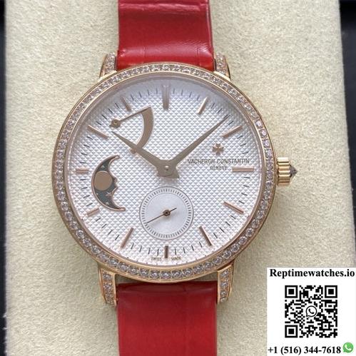 Vacheron Constantin Traditionnelle 83570-000R-B691 Tw Factory Crocodile Leather Strap-Rep Time Watches