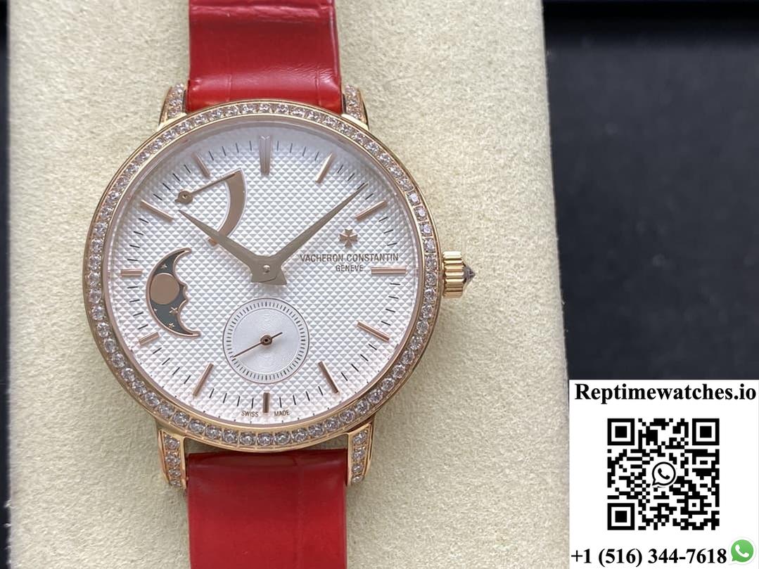 Vacheron Constantin Traditionnelle 83570-000R-B691 TW factory crocodile leather strap