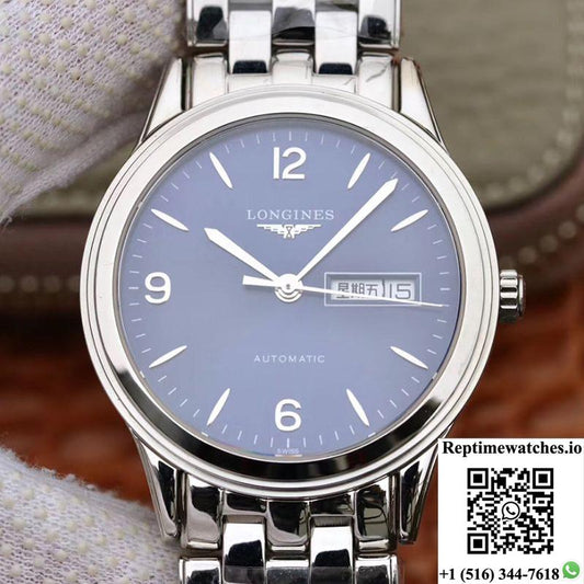 Longines Flagship Double Calendar L4.899.4.12.601 Gk Factory Blue Dial-Rep Time Watches