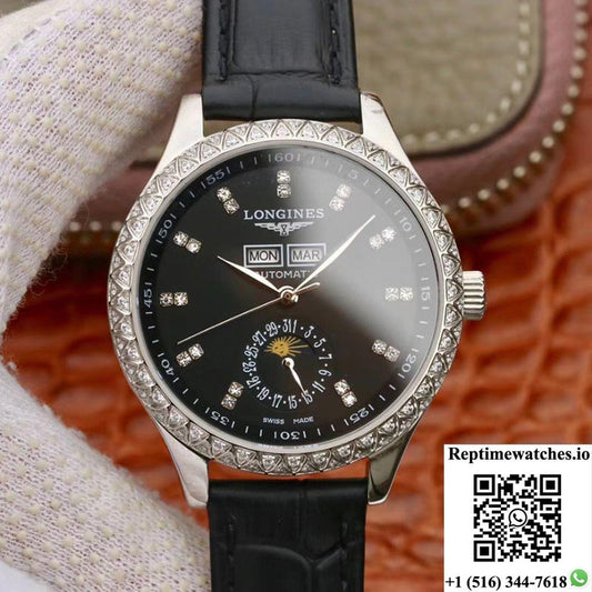 Longines Master Collection L2.503.0.83.3 Tw Factory Black Dial-Rep Time Watches