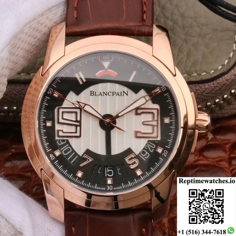 Blancpain L-Evolution 8805-1134-53B Rose Gold Case Black Dial-Rep Time Watches
