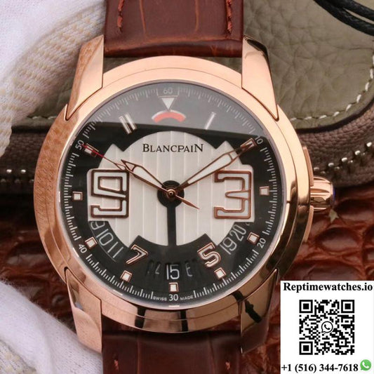 Blancpain L-Evolution 8805-1134-53B Rose Gold Case Black Dial-Rep Time Watches