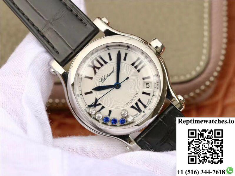 Chopard Happy Sport 36Mm Automatic Stainless Steel Diamonds Yf Factory 278559-3001-Rep Time Watches