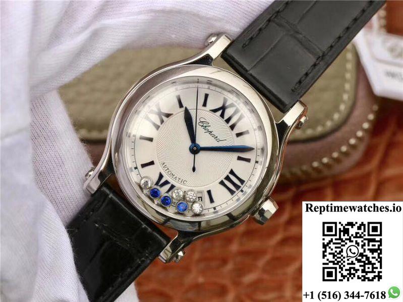 Chopard Happy Sport 36Mm Automatic Stainless Steel Diamonds Yf Factory 278559-3001-Rep Time Watches