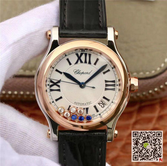 Chopard Happy Sport 36MM Automatic Rose Gold Diamonds YF Factory 274808-5001