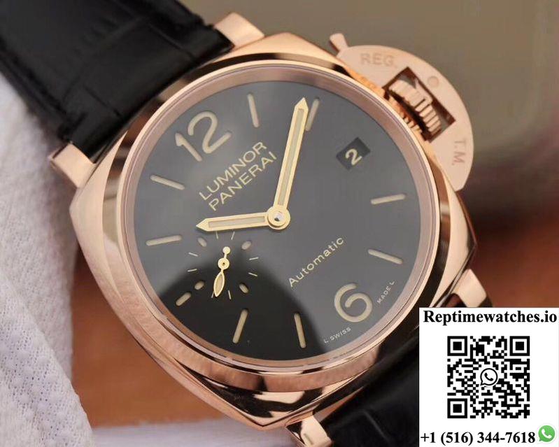 Vs Factory Panerai Luminor Due 38Mm Pam01029 Rose Gold-Rep Time Watches