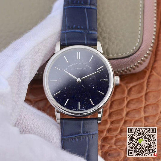 A. Lange & Sohne Saxonia Thin Gold-flux-coated Dial In Copper-blue 205.086 SV Factory