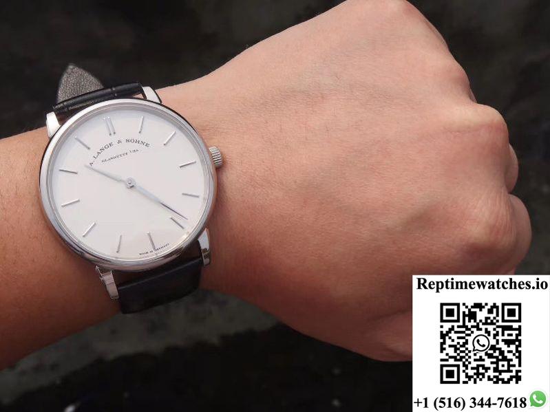 A. Lange &Amp; Sohne Saxonia Thin White Gold 201.027 Sv Factory-Rep Time Watches