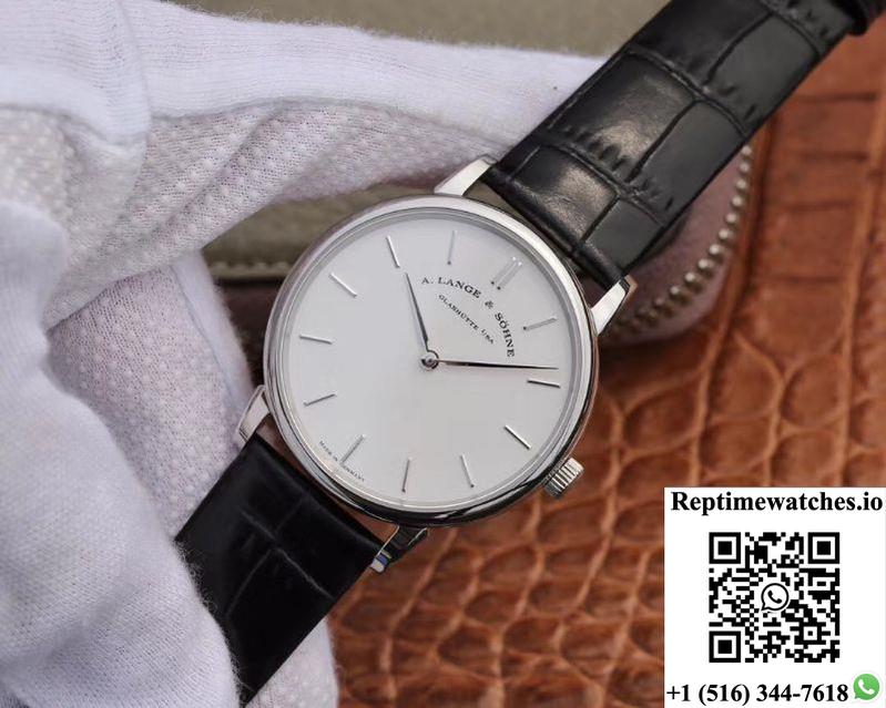 A. Lange &Amp; Sohne Saxonia Thin White Gold 201.027 Sv Factory-Rep Time Watches