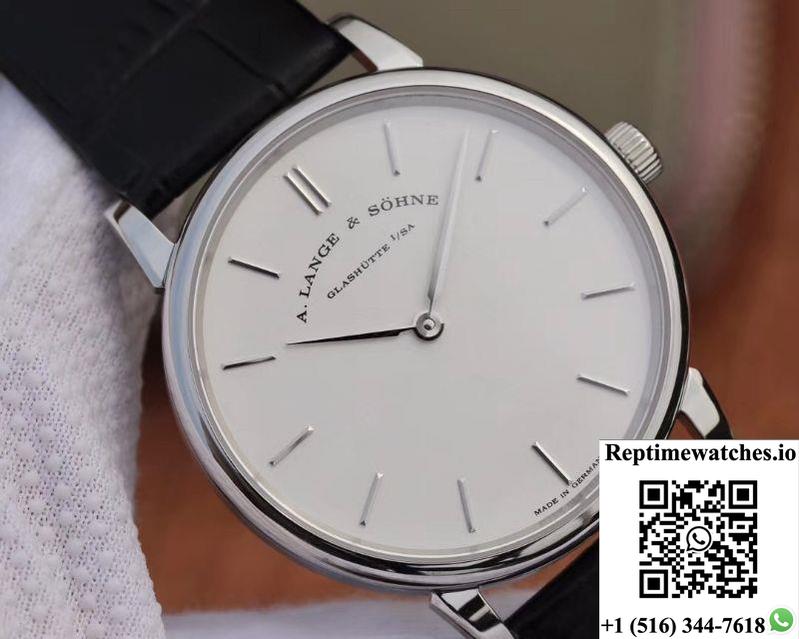 A. Lange &Amp; Sohne Saxonia Thin White Gold 201.027 Sv Factory-Rep Time Watches