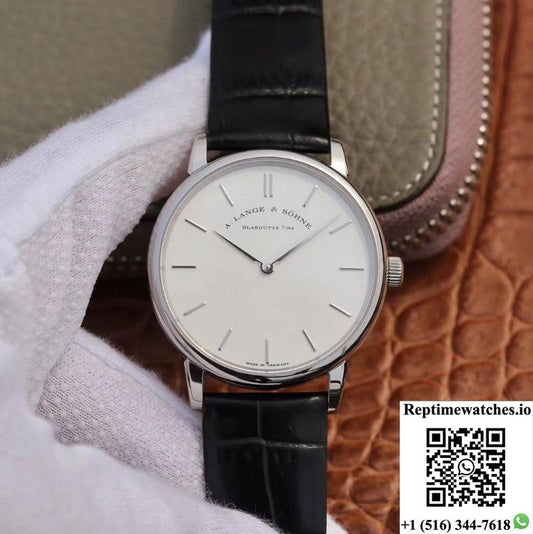 A. Lange &Amp; Sohne Saxonia Thin White Gold 201.027 Sv Factory-Rep Time Watches