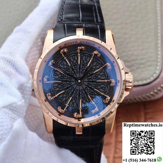Zf Factory Roger Dubuis Excalibur Knights Of The Round Table Ii Rddbex0511 Rose Gold-Rep Time Watches