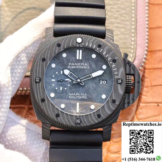 Vs Factory Panerai Submersible Marina Militare Carbotech 47Mm Pam00979-Rep Time Watches