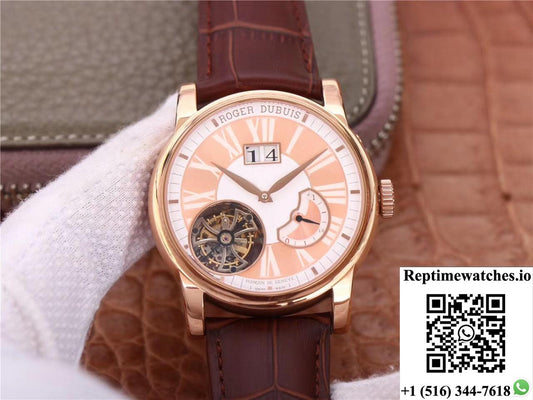 Jb Factory Roger Dubuis Hommage Flying Tourbillon Rddbho0568 Pink-Rep Time Watches