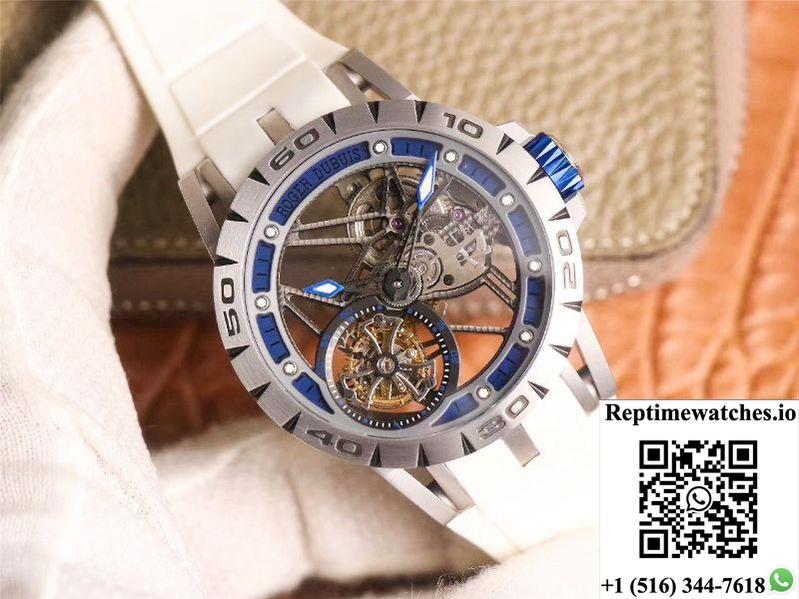 Jb Factory Roger Dubuis Excalibur Spider Italdesign Edition Rddbex0622 Bule-Rep Time Watches