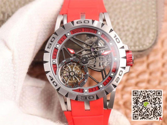 JB Factory Roger Dubuis Excalibur Spider Carbon Skeleton Flying Tourbillon RDDBEX0572 Transparent Version