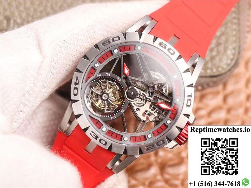 Jb Factory Roger Dubuis Excalibur Spider Carbon Skeleton Flying Tourbillon Rddbex0572 Transparent Version-Rep Time Watches