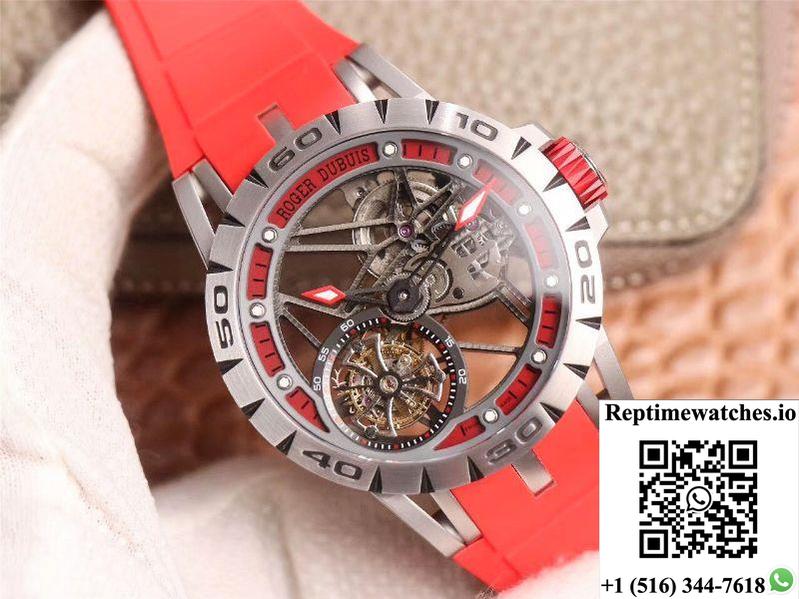 Jb Factory Roger Dubuis Excalibur Spider Carbon Skeleton Flying Tourbillon Rddbex0572 Transparent Version-Rep Time Watches