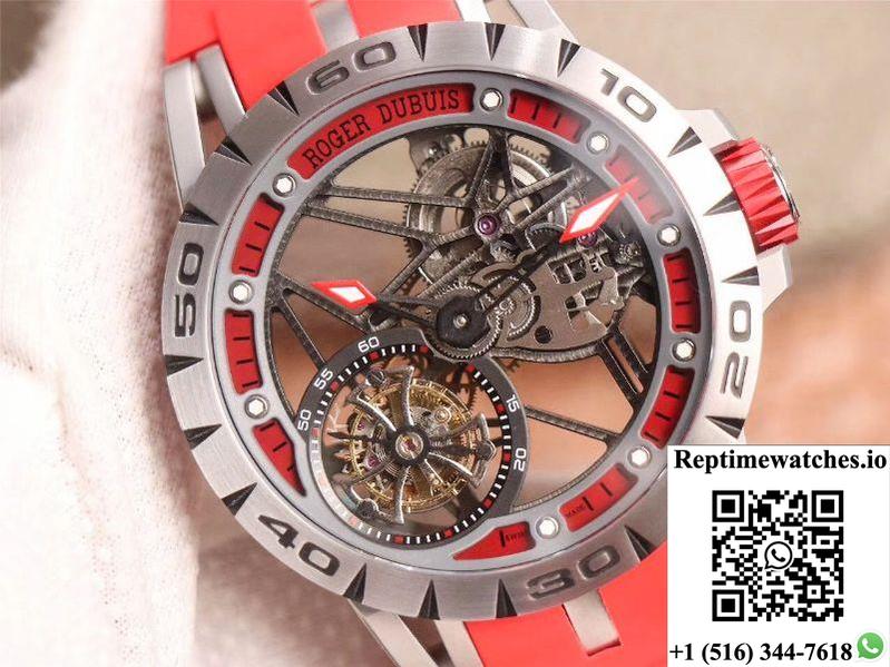 Jb Factory Roger Dubuis Excalibur Spider Carbon Skeleton Flying Tourbillon Rddbex0572 Transparent Version-Rep Time Watches