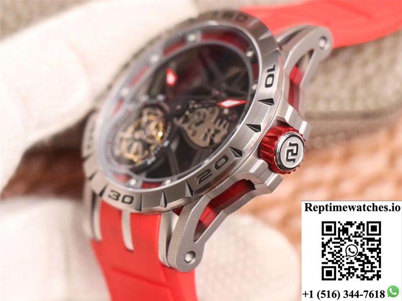 Jb Factory Roger Dubuis Excalibur Spider Carbon Skeleton Flying Tourbillon Rddbex0572 Transparent Version-Rep Time Watches