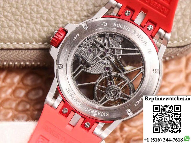 Jb Factory Roger Dubuis Excalibur Spider Carbon Skeleton Flying Tourbillon Rddbex0572 Transparent Version-Rep Time Watches