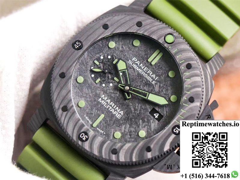 Vs Factory Panerai Submersible Marina Militare Carbotech 47Mm Pam00961-Rep Time Watches