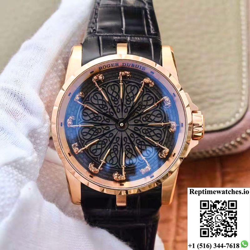 Zf Factory Roger Dubuis Excalibur Knights Of The Round Table Ii Rddbex0511 Rose Gold-Rep Time Watches