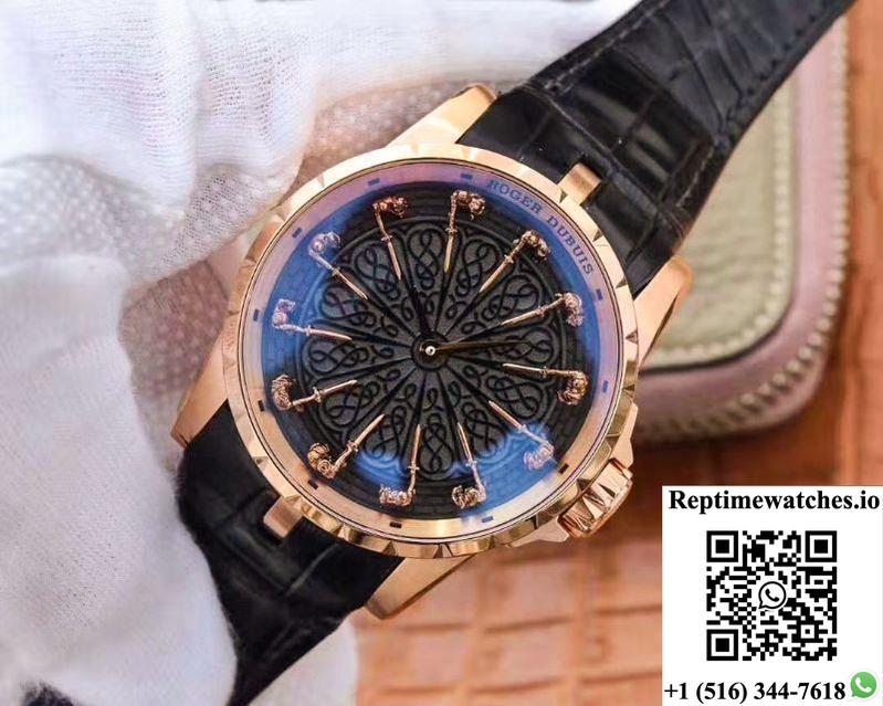 Zf Factory Roger Dubuis Excalibur Knights Of The Round Table Ii Rddbex0511 Rose Gold-Rep Time Watches
