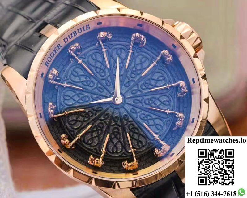 Zf Factory Roger Dubuis Excalibur Knights Of The Round Table Ii Rddbex0511 Rose Gold-Rep Time Watches