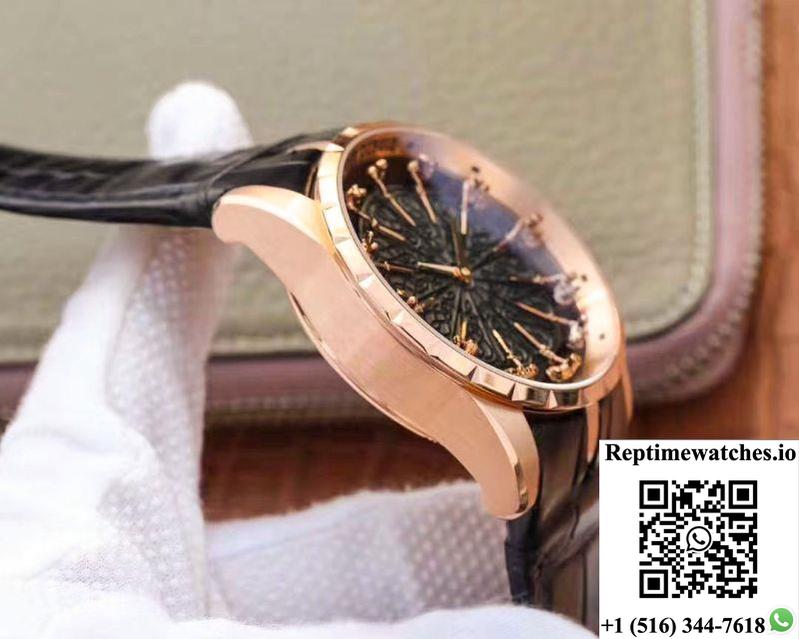 Zf Factory Roger Dubuis Excalibur Knights Of The Round Table Ii Rddbex0511 Rose Gold-Rep Time Watches