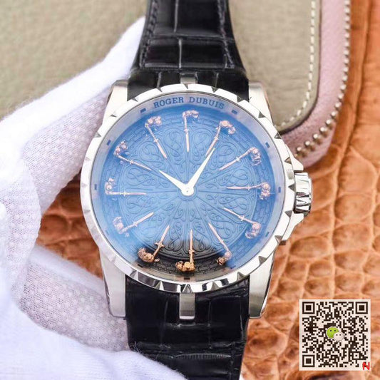 ZF Factory Roger Dubuis Excalibur Knights Of The Round Table II RDDBEX0511 Stainless Steel Black Dial M9015