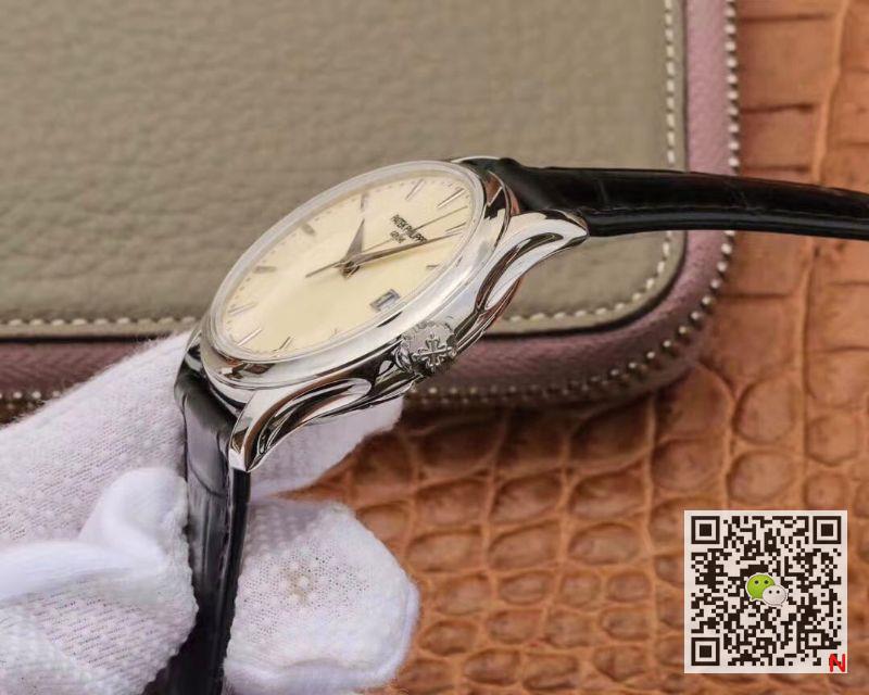 ZF Factory Patek Philippe Calatrava Automatic Date White Dial Watch 5227 Flip Back Version