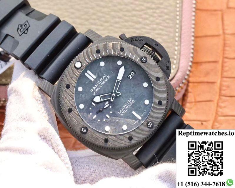 Vs Factory Panerai Submersible Marina Militare Carbotech 47Mm Pam00979-Rep Time Watches