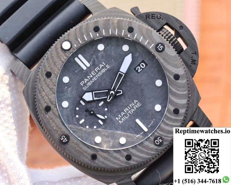 Vs Factory Panerai Submersible Marina Militare Carbotech 47Mm Pam00979-Rep Time Watches