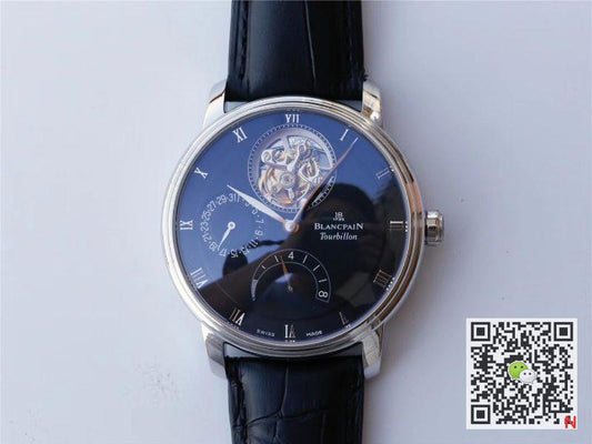 JB Factory Blancpain Villeret Tourbillon 8 Jours 6025-1542-55b Black