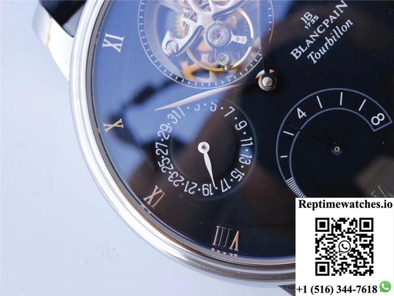Jb Factory Blancpain Villeret Tourbillon 8 Jours 6025-1542-55B Black-Rep Time Watches