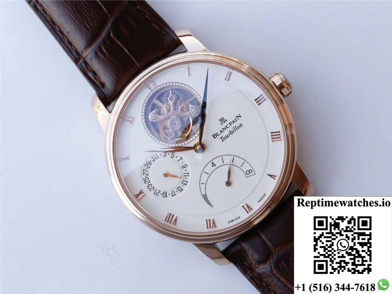 Jb Factory Blancpain Villeret Tourbillon 8 Jours 6025-3642-55B-Rep Time Watches