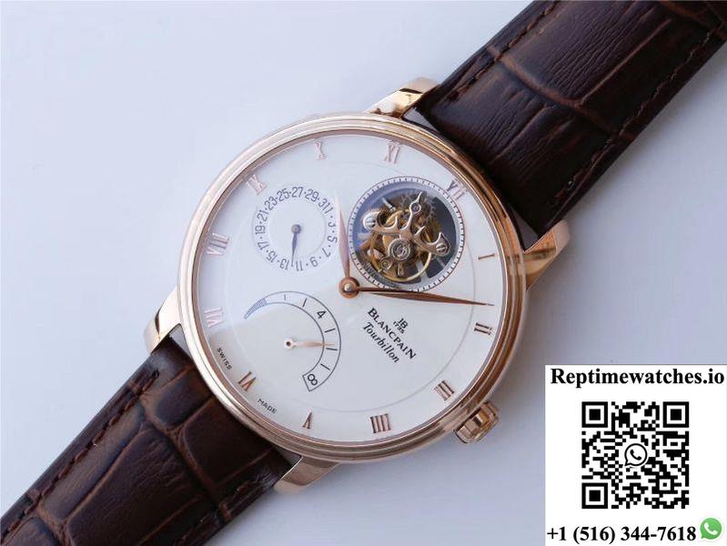 Jb Factory Blancpain Villeret Tourbillon 8 Jours 6025-3642-55B-Rep Time Watches