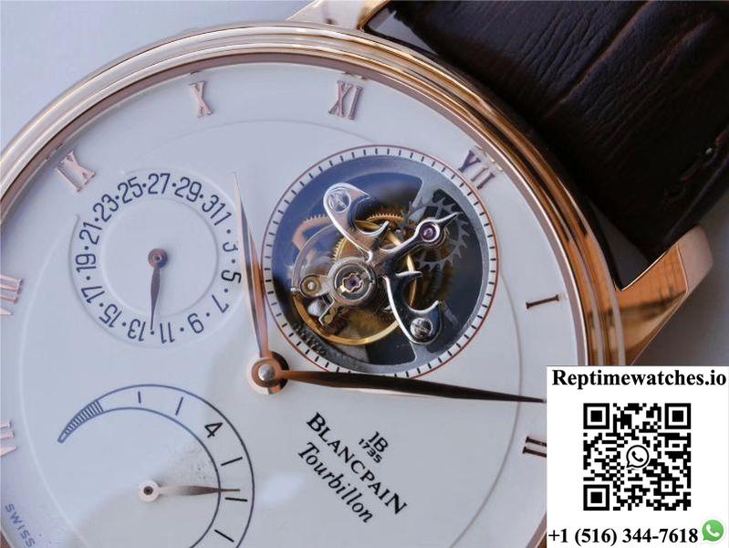 Jb Factory Blancpain Villeret Tourbillon 8 Jours 6025-3642-55B-Rep Time Watches