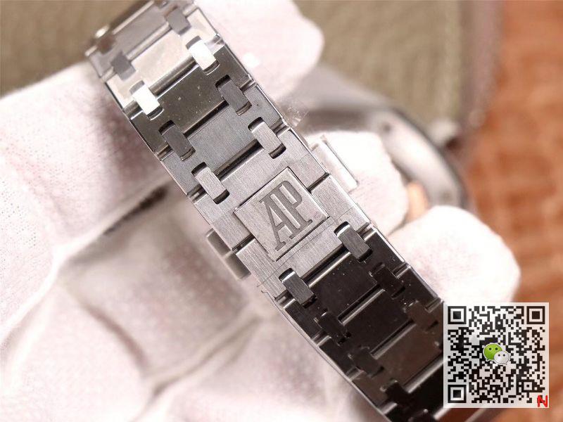 XF Factory Audemars Piguet Royal Oak “JUMBO” Extra-thin 15202ST.OO.1240ST.01 Stainlless Steel Cufflinks Blue “TAPISSERIE” Pattern