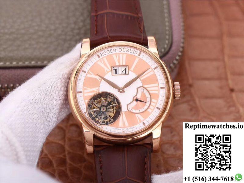 Jb Factory Roger Dubuis Hommage Flying Tourbillon Rddbho0568 Pink-Rep Time Watches