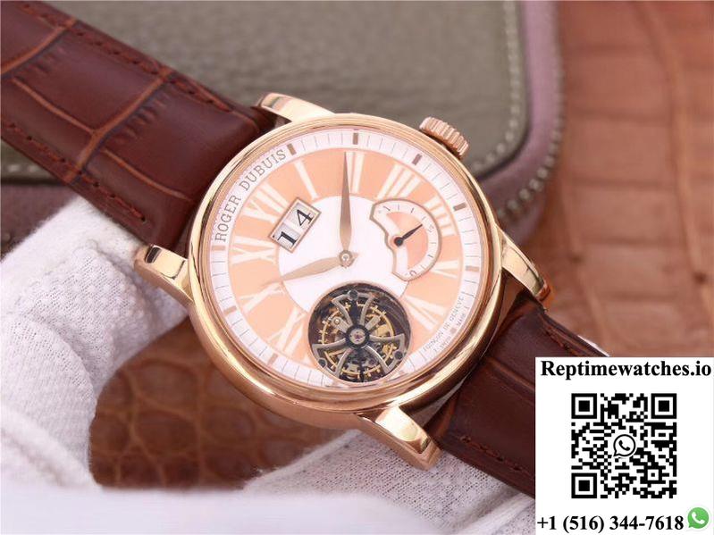 Jb Factory Roger Dubuis Hommage Flying Tourbillon Rddbho0568 Pink-Rep Time Watches