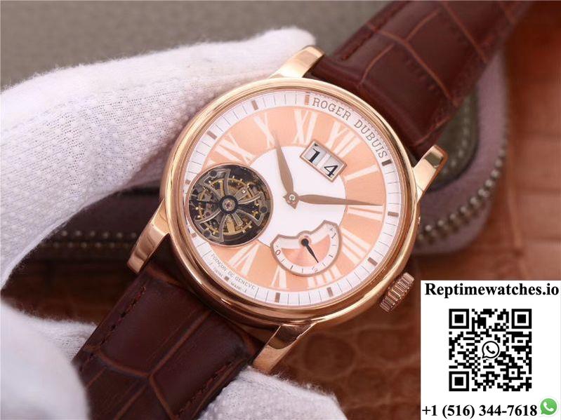 Jb Factory Roger Dubuis Hommage Flying Tourbillon Rddbho0568 Pink-Rep Time Watches