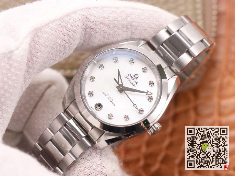 VS Factory Replica Omega Seamaster 220.10.38.20.52.001 Aqua Terra 150M CO‑AXIAL Master Chronometer Ladies