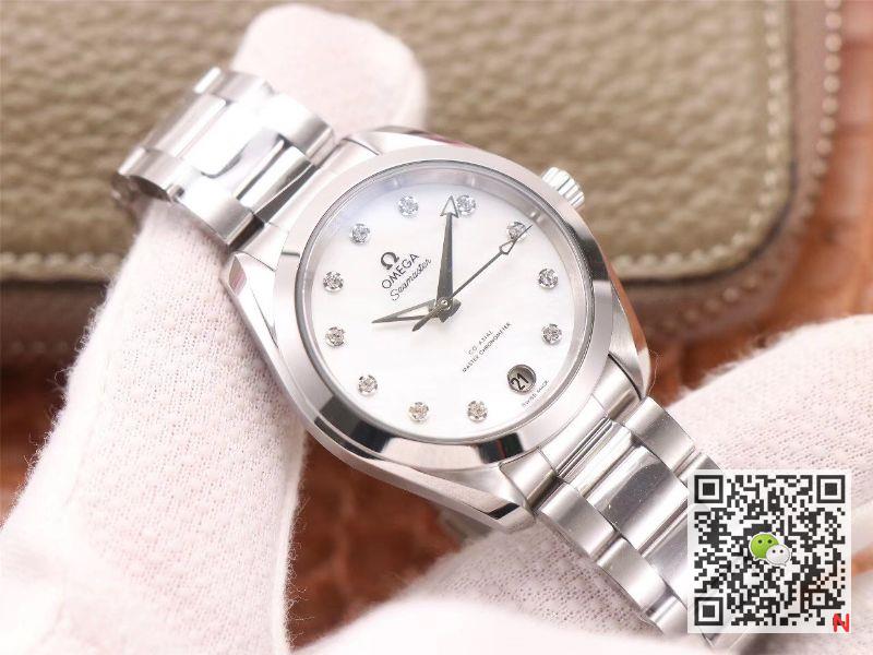 VS Factory Replica Omega Seamaster 220.10.38.20.52.001 Aqua Terra 150M CO‑AXIAL Master Chronometer Ladies