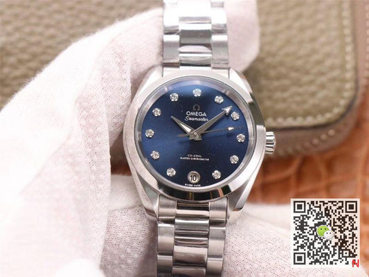 VS Factory Replica Omega Seamaster 220.10.38.20.53.001 Aqua Terra 150M CO‑AXIAL Master Chronometer Ladies Watch